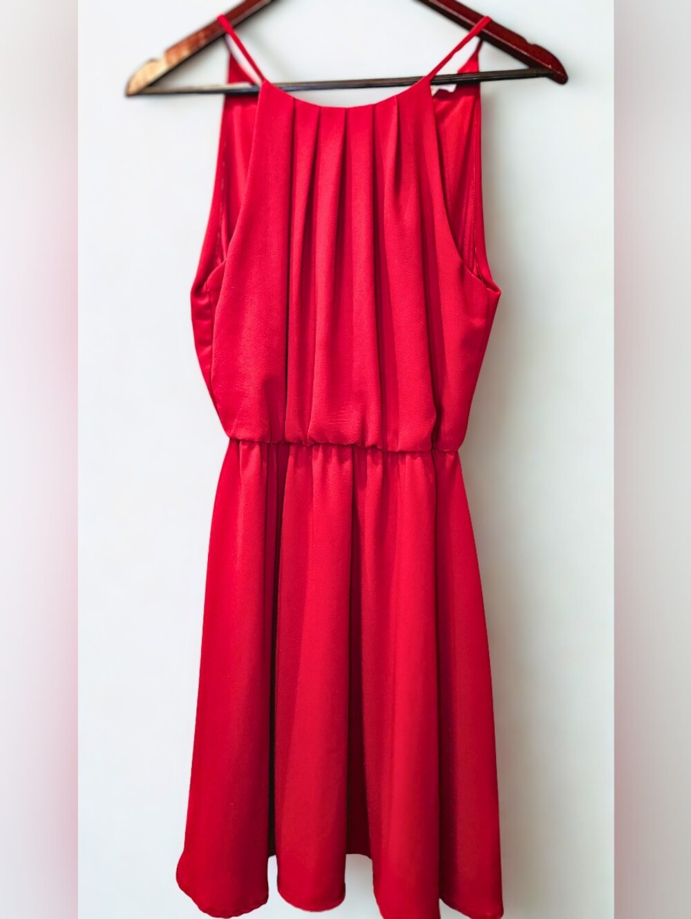 Lush Red Sleeveless Maxi Dress